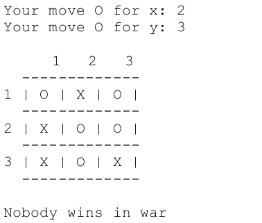 Tic Tac Toe python game