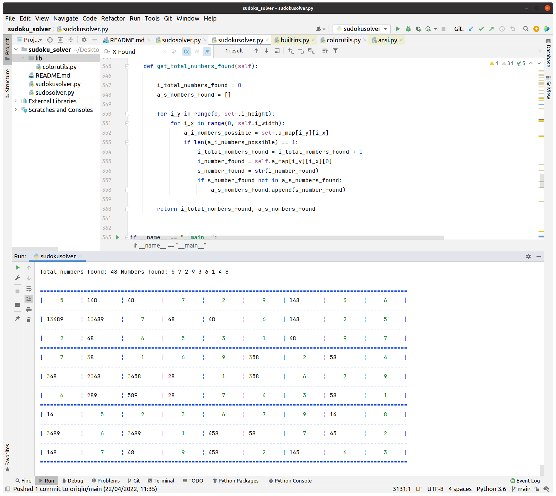 Sudoku Solver in Python - Lior Sinai