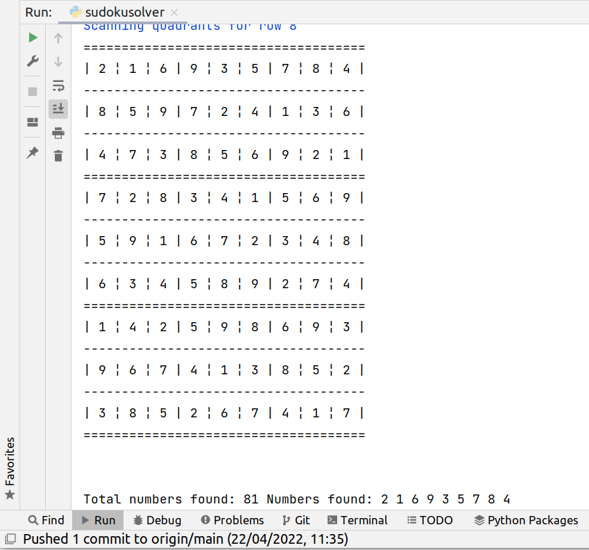 Python Sudoku Solver